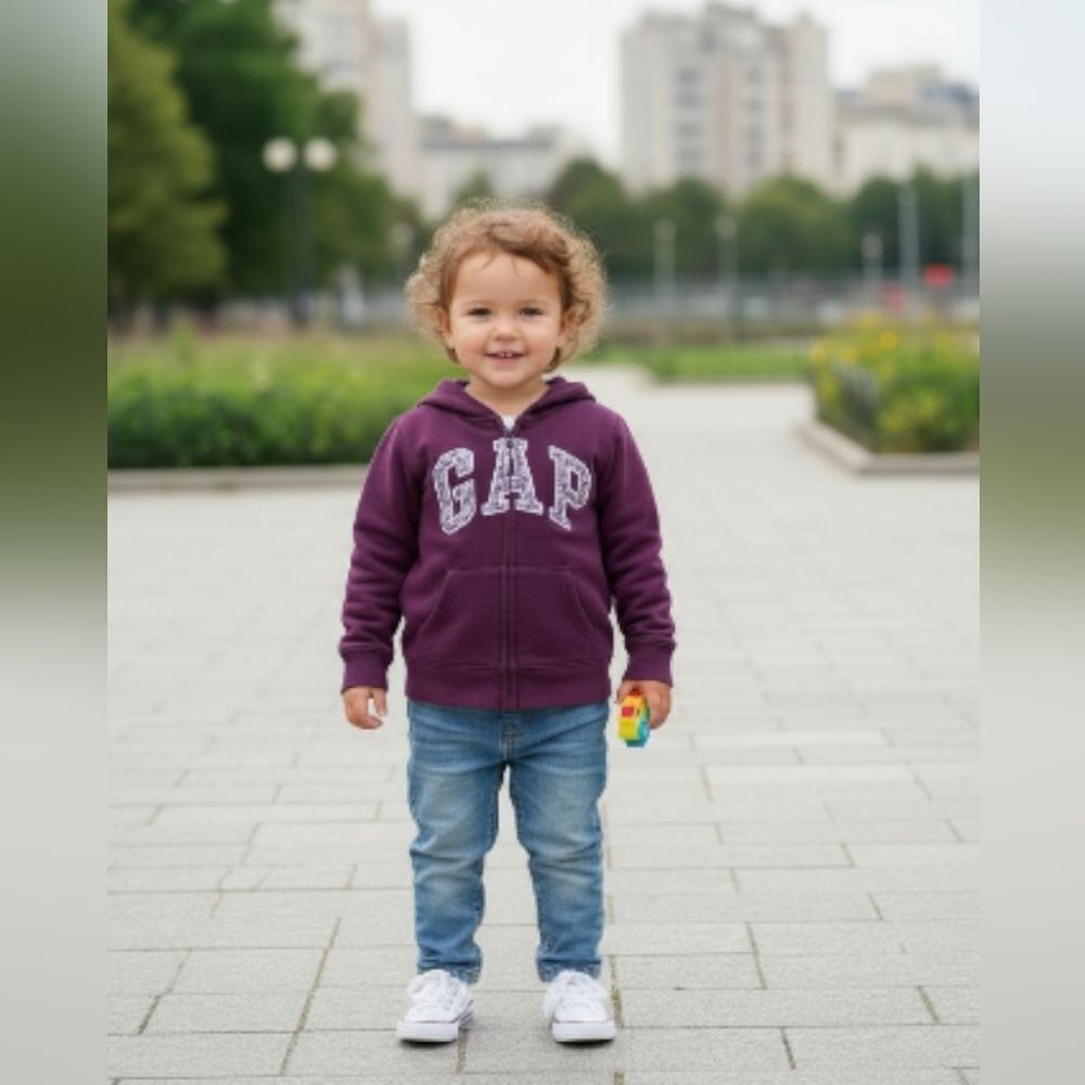 GAP Kids Unisex Maroon Hoodie